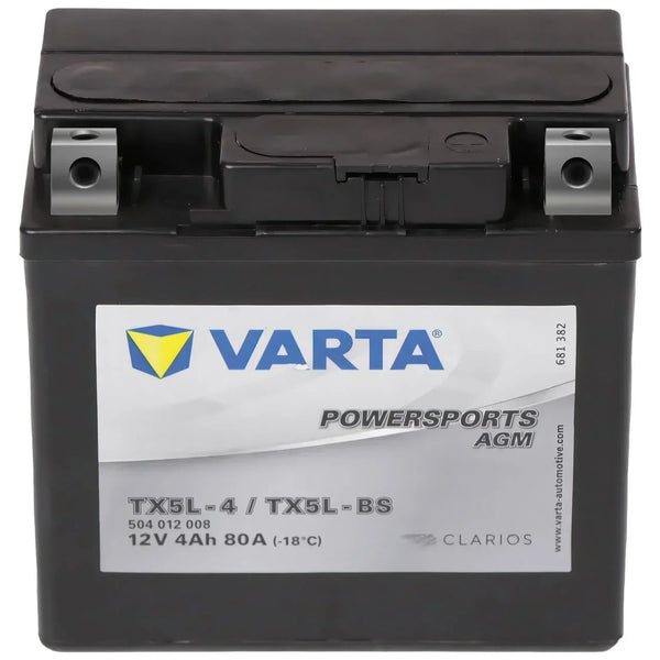 Varta Powersports 50412 AGM 12V 4Ah 80A Motorradbatterie