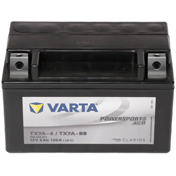 Varta Powersports 50615 AGM 12V 6Ah 105A Motorradbatterie