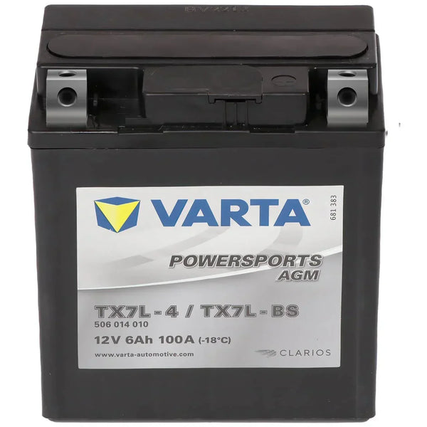 Varta Powersports 50614 AGM 12V 6Ah 100A Motorradbatterie