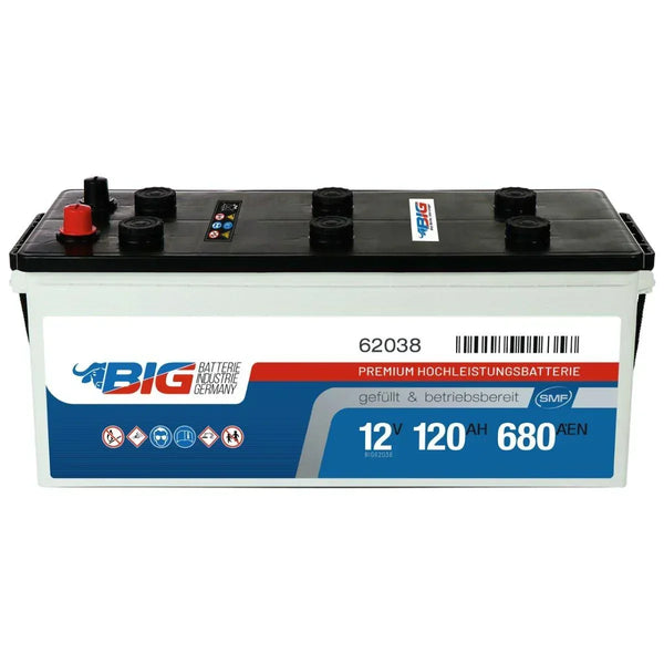 BIG Premium 62038 12V 120Ah 680A/EN LKW Batterie