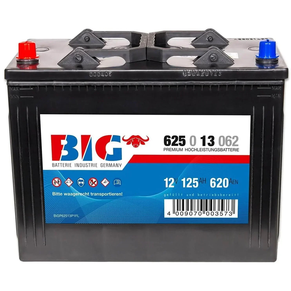 BIG Premium 62513 12V 125Ah 620A/EN LKW Batterie