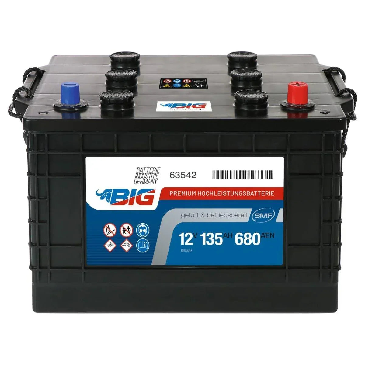 BIG Premium 63542 12V 135Ah 680A/EN LKW Batterie