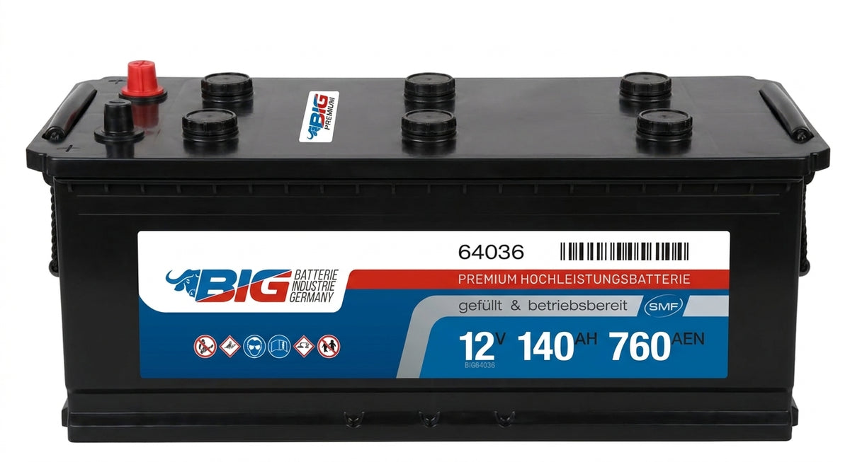 BIG Premium 64036 12V 140Ah 760A/EN LKW Batterie