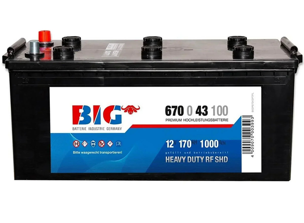BIG Premium 67043 12V 170Ah 1000A/EN LKW Batterie