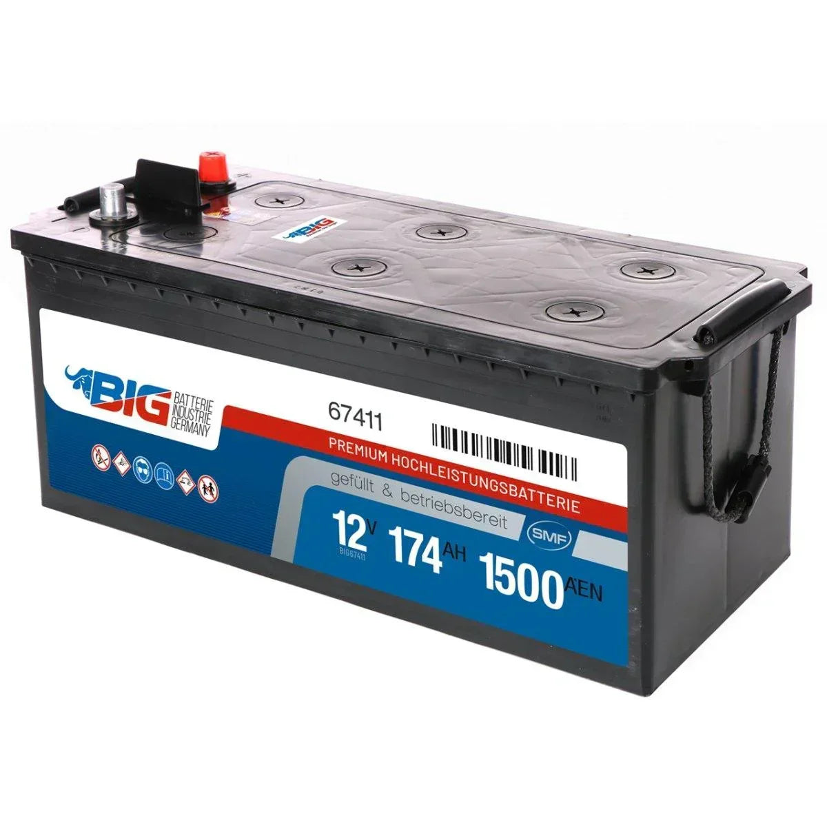 BIG Premium 67411 12V 174Ah 1500A/EN LKW Batterie