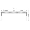 Nutzfahrzeugbatterie BlackMax SHD 12V 190Ah technische Zeichnung Front