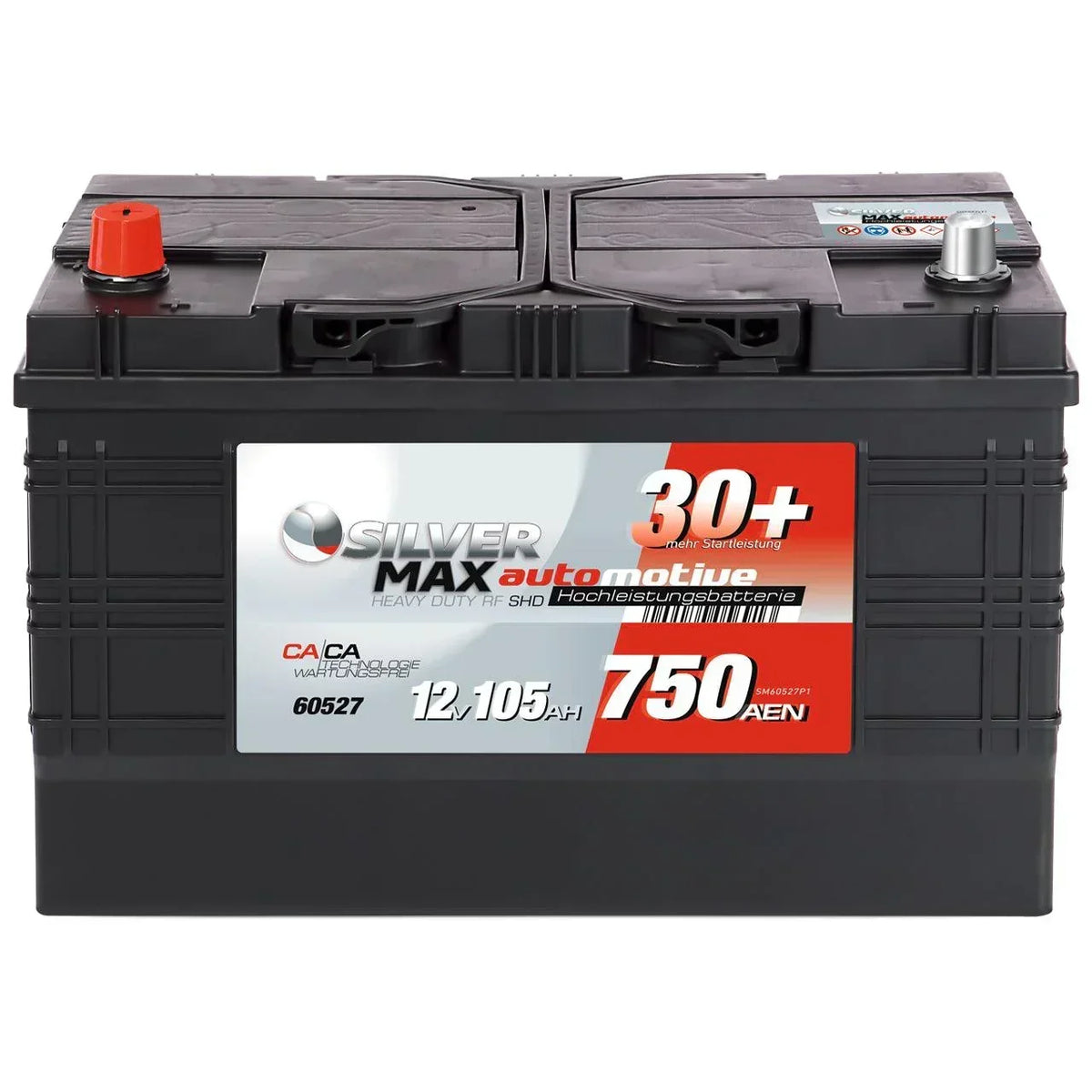 SilverMax 60527 12V 105Ah 750A/EN Nutzfahrzeugbatterie