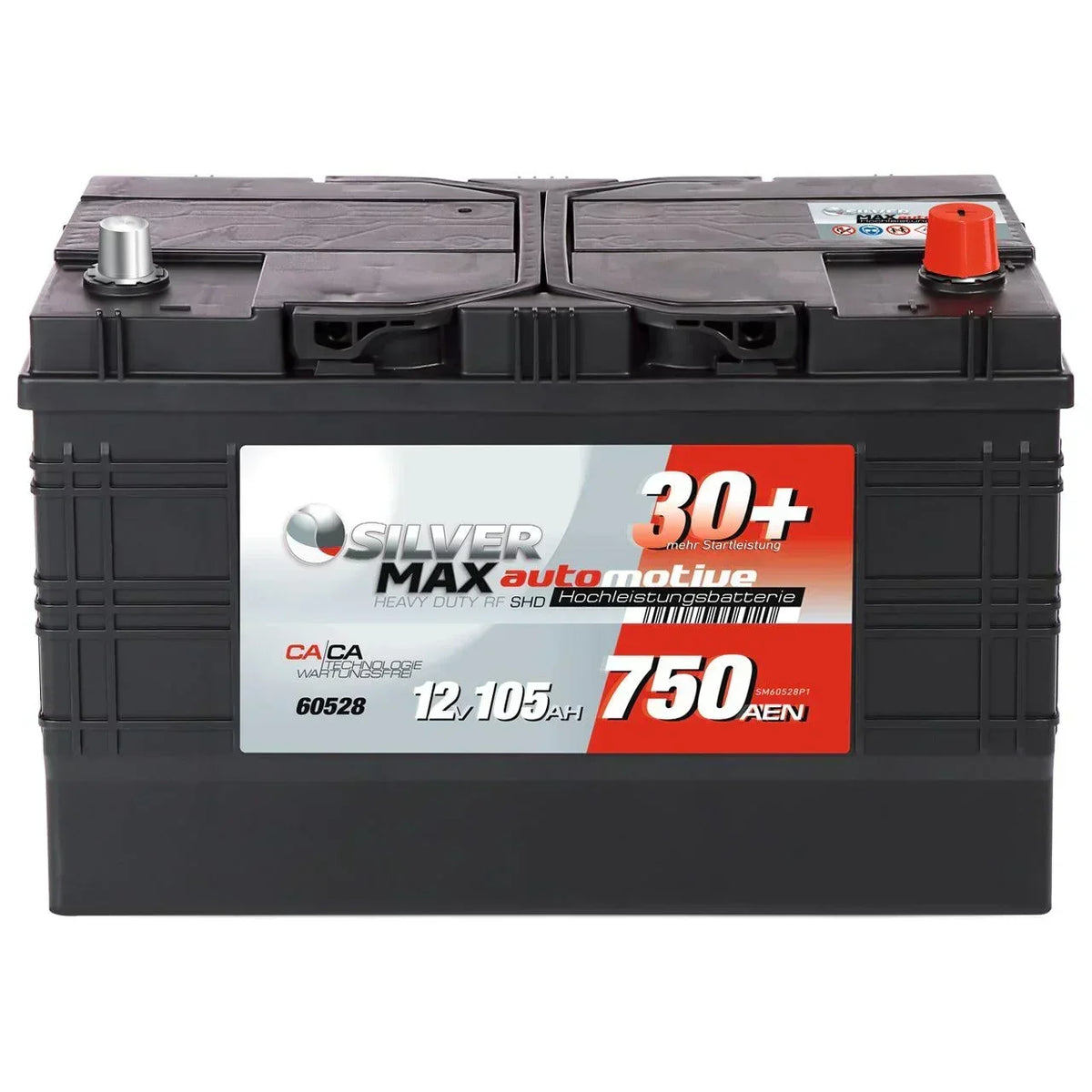 SilverMax 60528 12V 105Ah 750A/EN Nutzfahrzeugbatterie