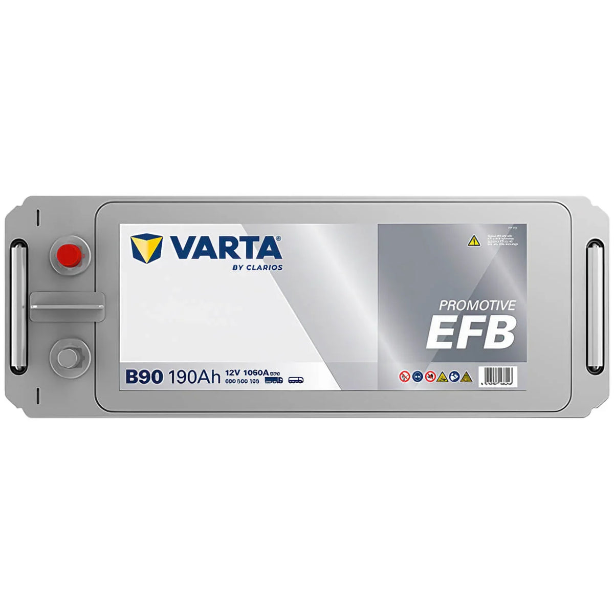Nutzfahrzeugbatterie Varta Promotive EFB B90 12V 190Ah 690500105E652 Seite oben