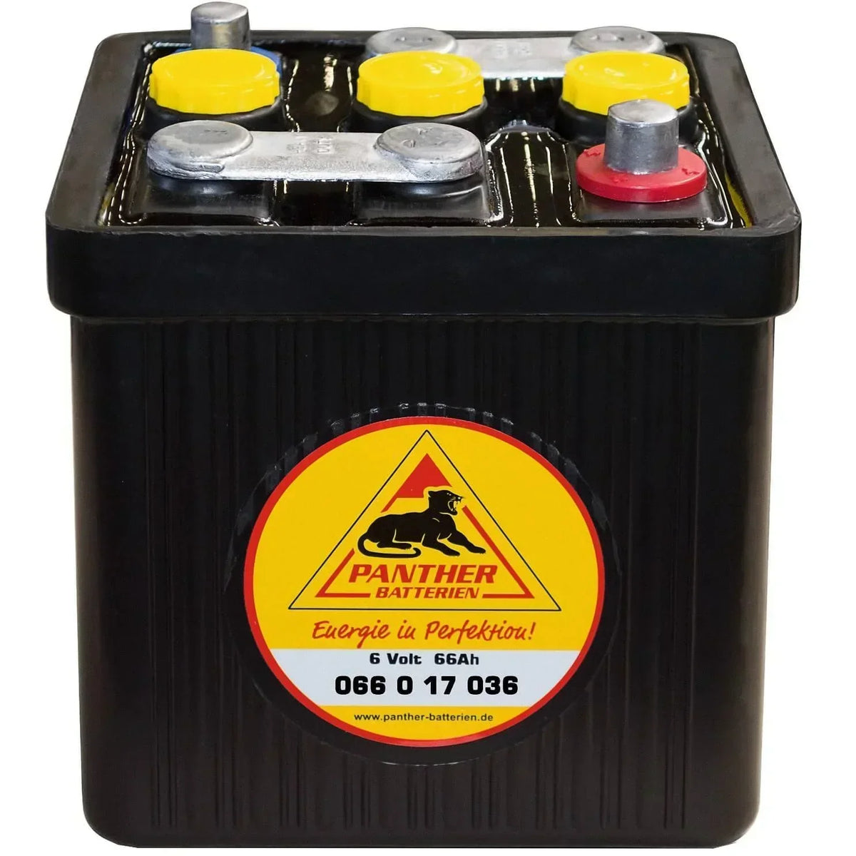 Oldtimer Batterie Panther 06617 6V 66Ah Front