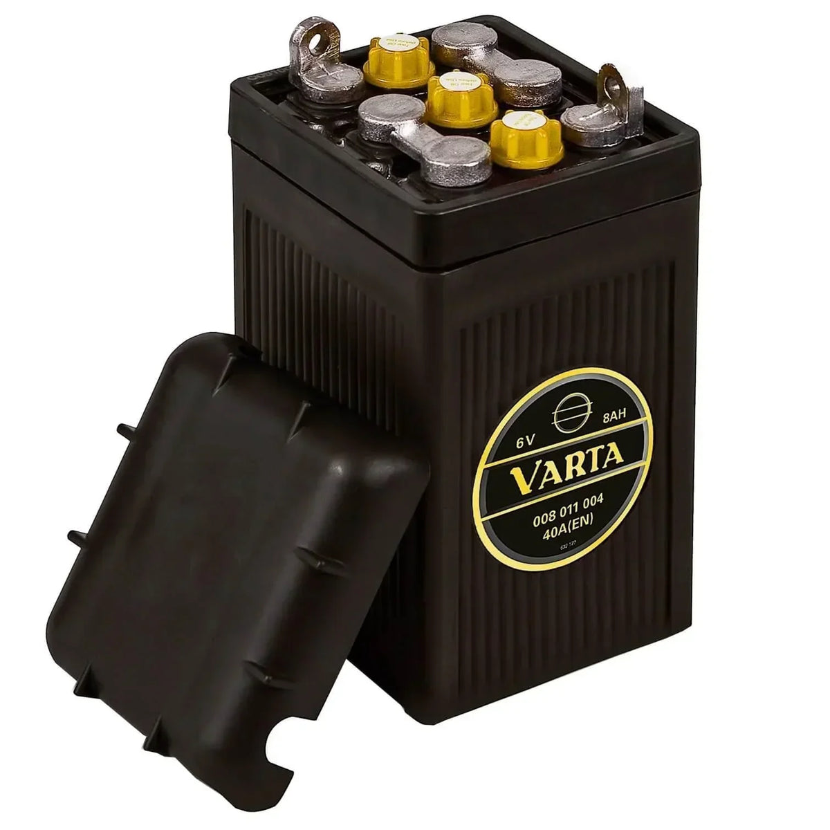 Oldtimer Motorradbatterie Varta Classic 00811 6V 8Ah Seite links