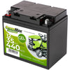 GreenMax GEL 53034 12V 35Ah 440A/EN Rasentraktor Batterie