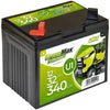 Rasentraktor Batterie GreenMax U1 12V 32Ah Seite links