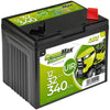 Rasentraktor Batterie GreenMax U1R 12V 32Ah Seite links