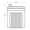 Rasentraktor Batterie GreenMax U1R 12V 32Ah technische Zeichnung Seite