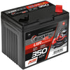 Rasentraktor Batterie BlackMax U1R 12V 35Ah Seite links