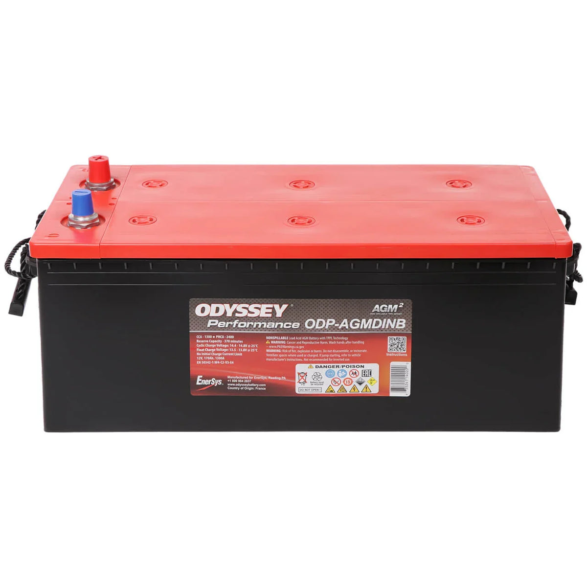 Odyssey Performance ODP-AGMDINB (629-DIN B-1300) 12V 170Ah 1300 A/EN