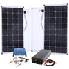 BIG Power Grid Solaranlage 12V 1500W Inverter + 2x 170W Panel Monokristallin + Victron Smart Solar MPPT 100/30