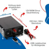 BIG Power Grid Solaranlage 12V 600W Inverter + faltbares 100W Panel Monokristallin + Victron Smart Solar MPPT 100/30