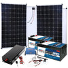 BIG Power Grid Solaranlage 24V 2000W Inverter + 2x 300W Panel Monokristallin + Victron Smart Solar MPPT 100/30