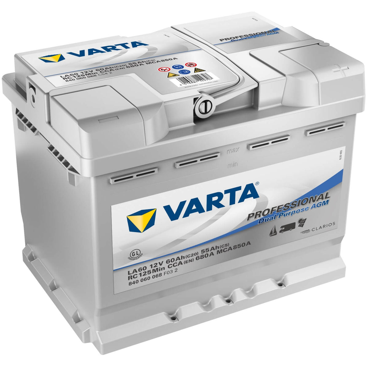 Varta LA60 Professional AGM 12V 60Ah 680A/EN