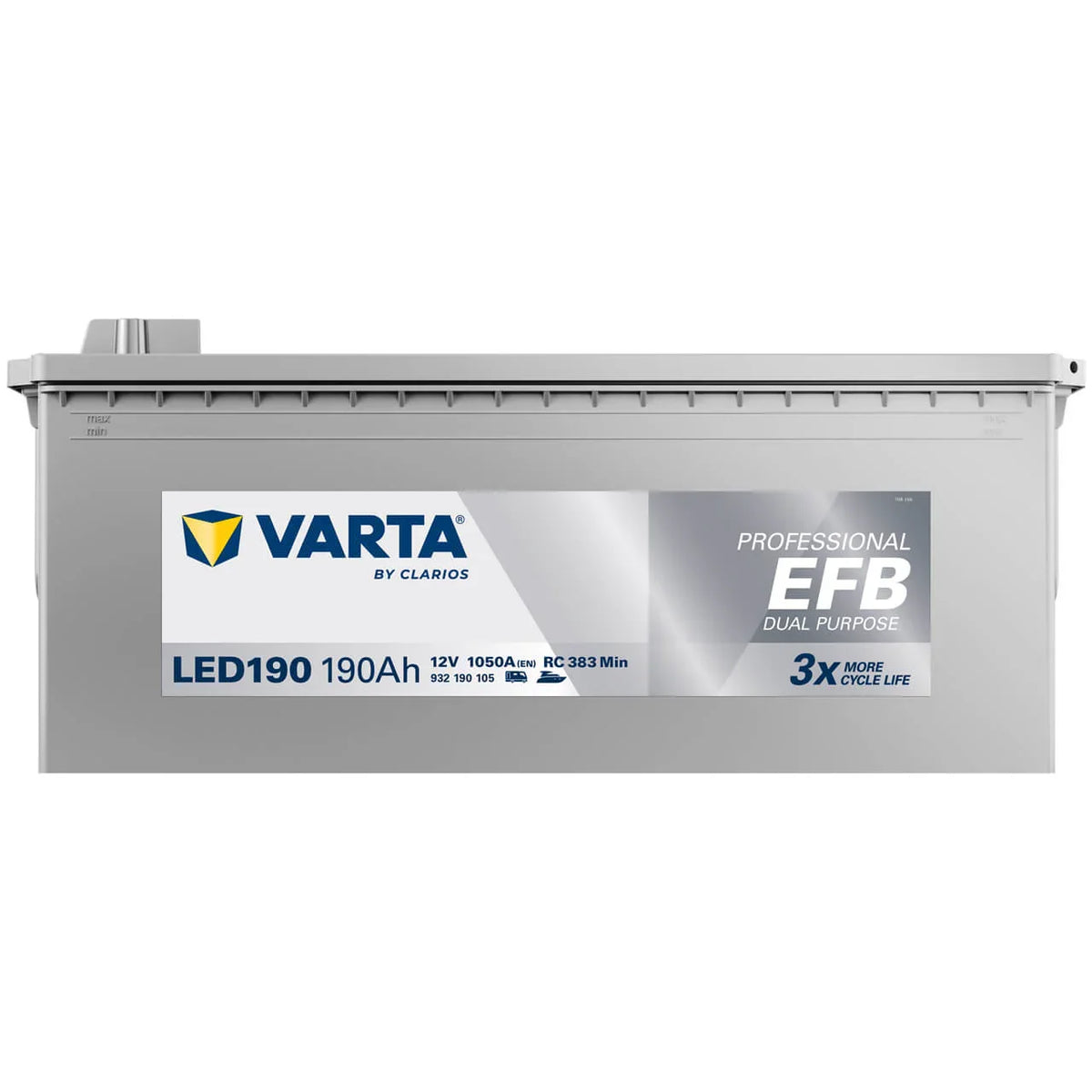 Varta LED190 Professional Dual Purpose EFB 12V 190Ah 1050A/EN Starter- und Versorgerbatterie