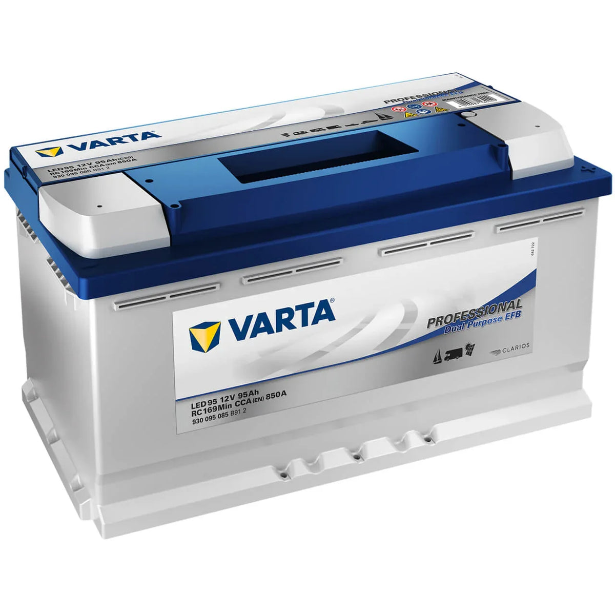 Varta LED95 Professional Dual Purpose EFB 12V 95Ah 850A/EN Starter- und Versorgerbatterie