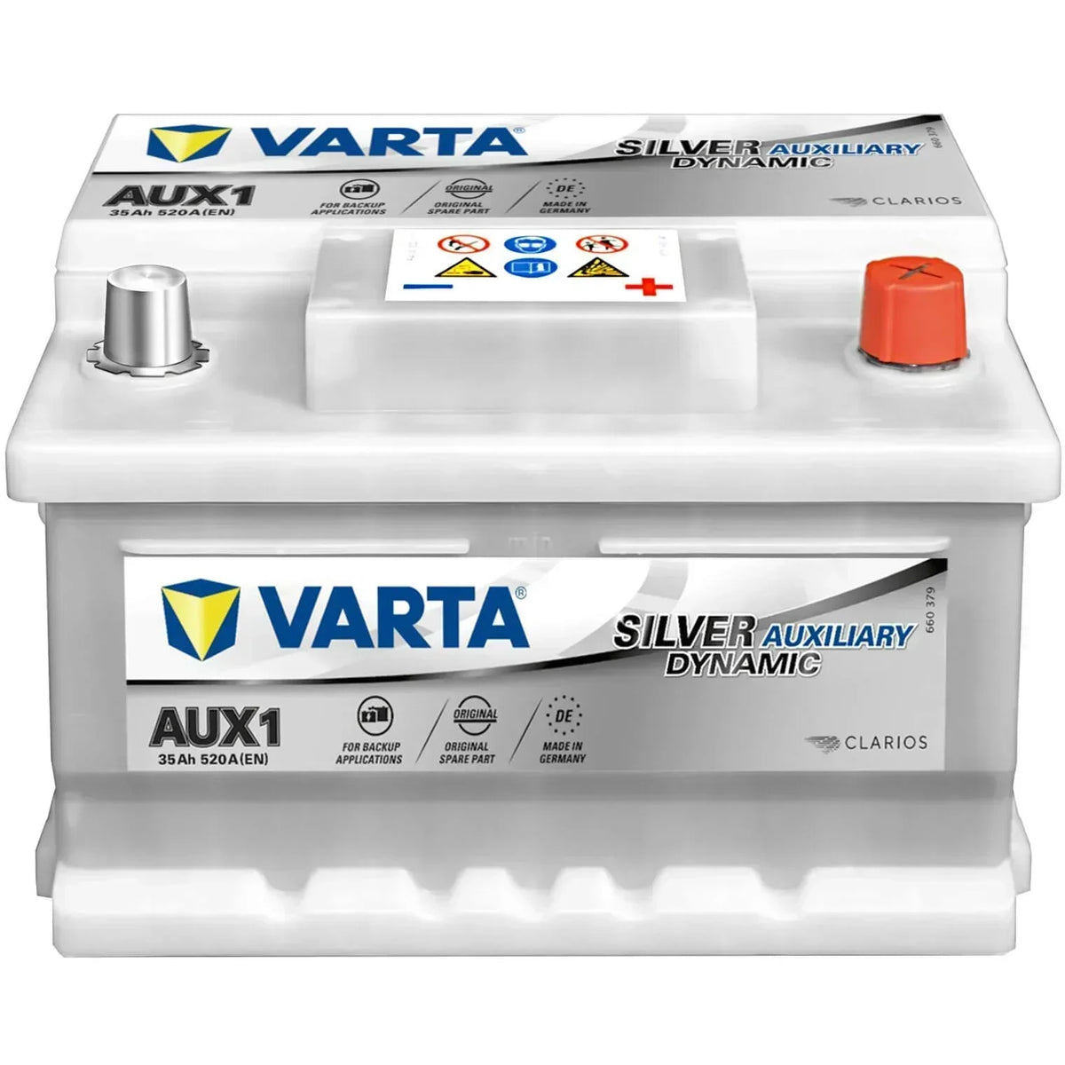 Backup und Stützbatterie Varta Silver Dynamic Auxiliary AUX1 12V 35Ah Front