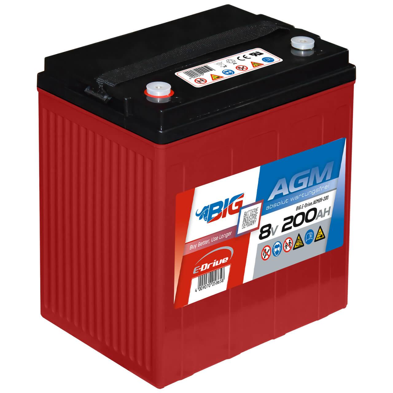 BIG E-Drive AGM 8V 200Ah Traktionsbatterie