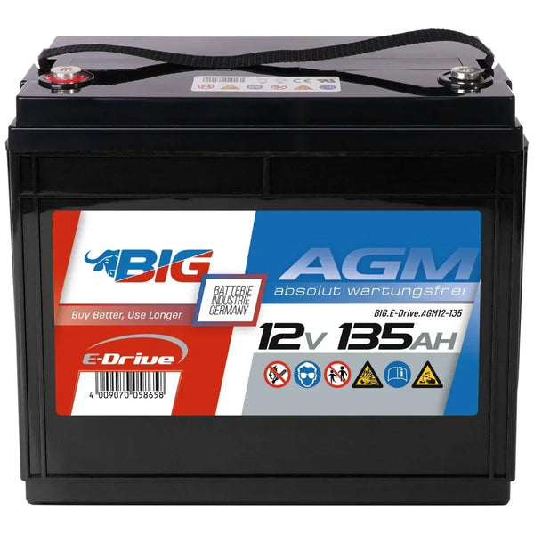 BIG E-Drive AGM 12V 135Ah Traktionsbatterie