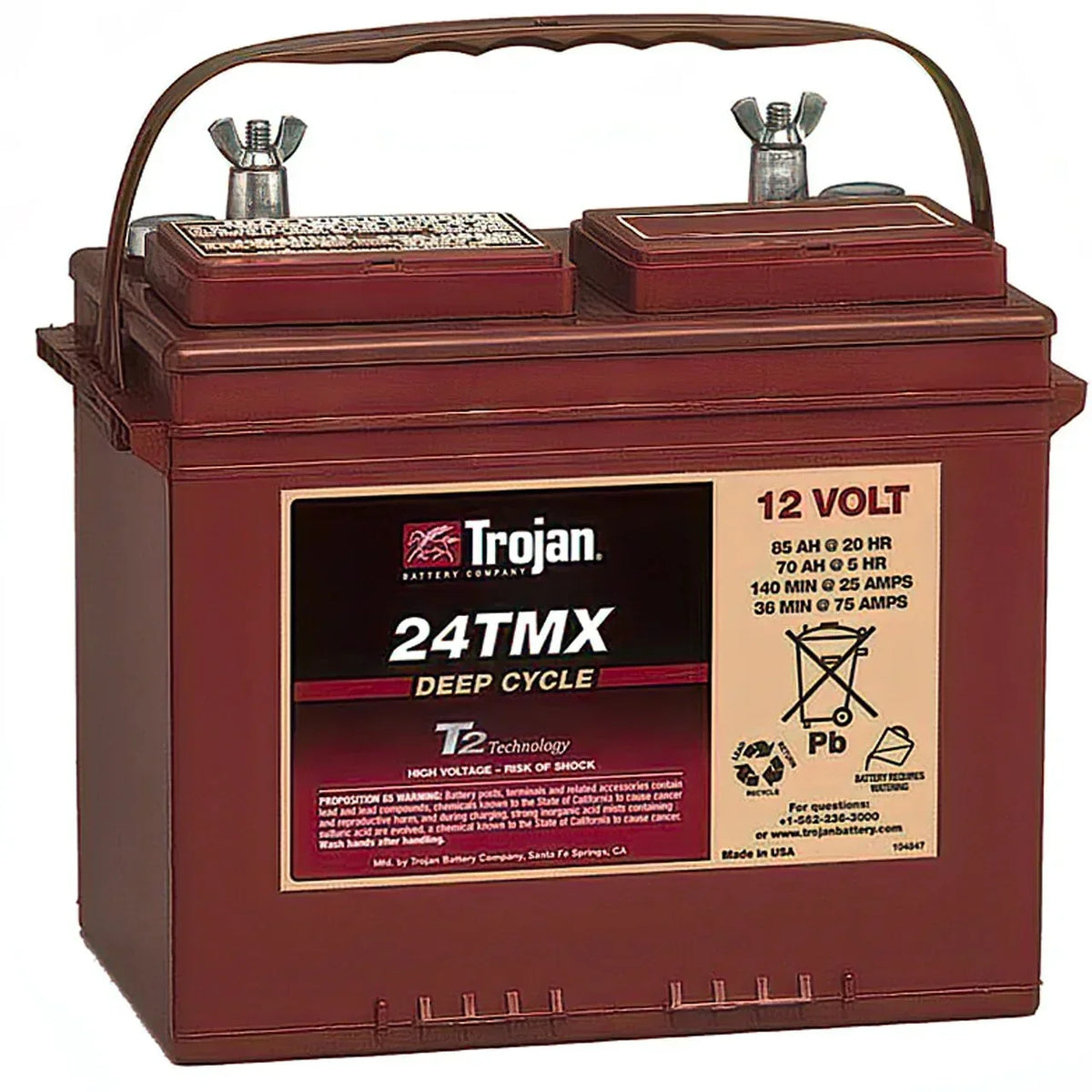 Trojan 24TMX 12V 85Ah Traktionsbatterie