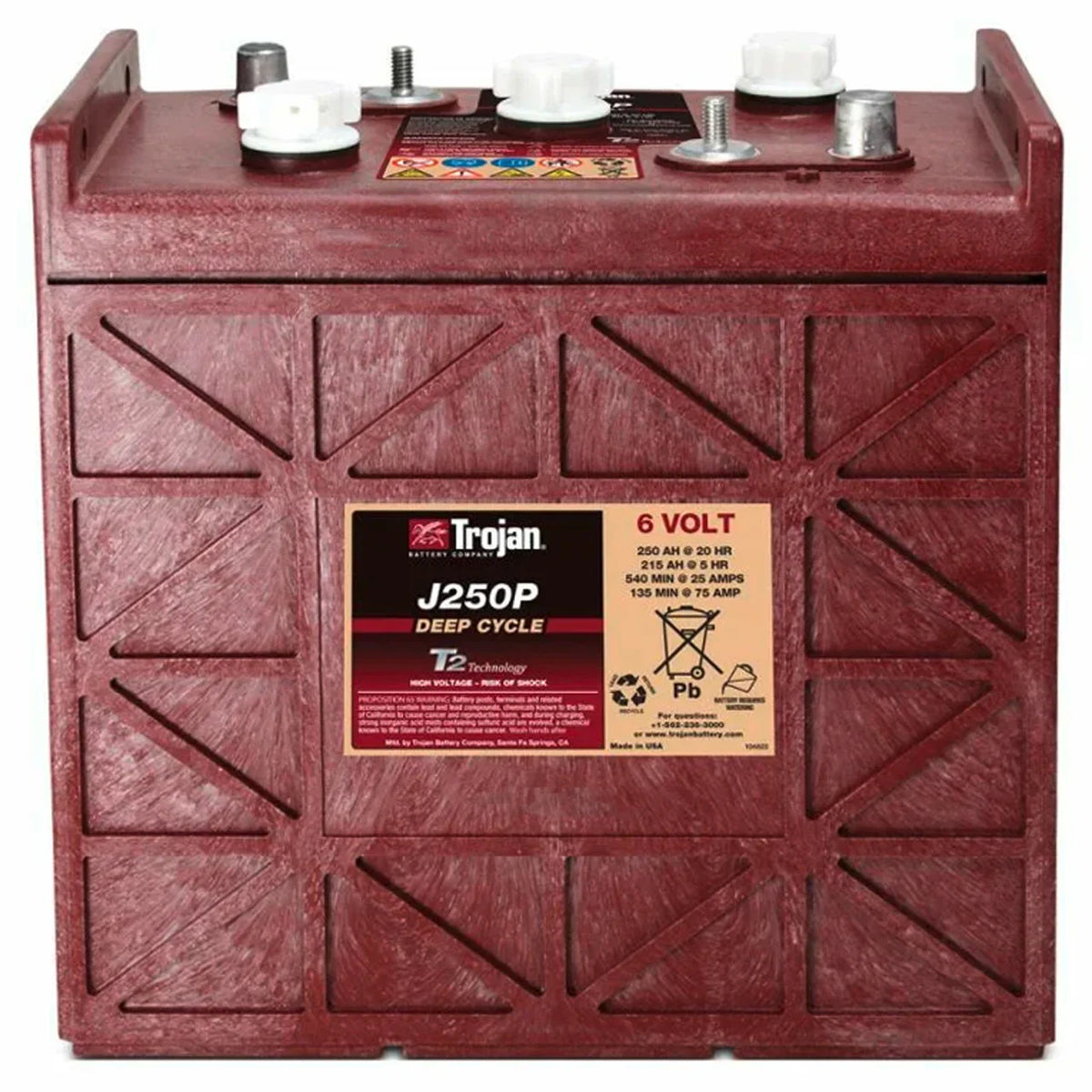 Trojan J250P 6V 250Ah Traktionsbatterie
