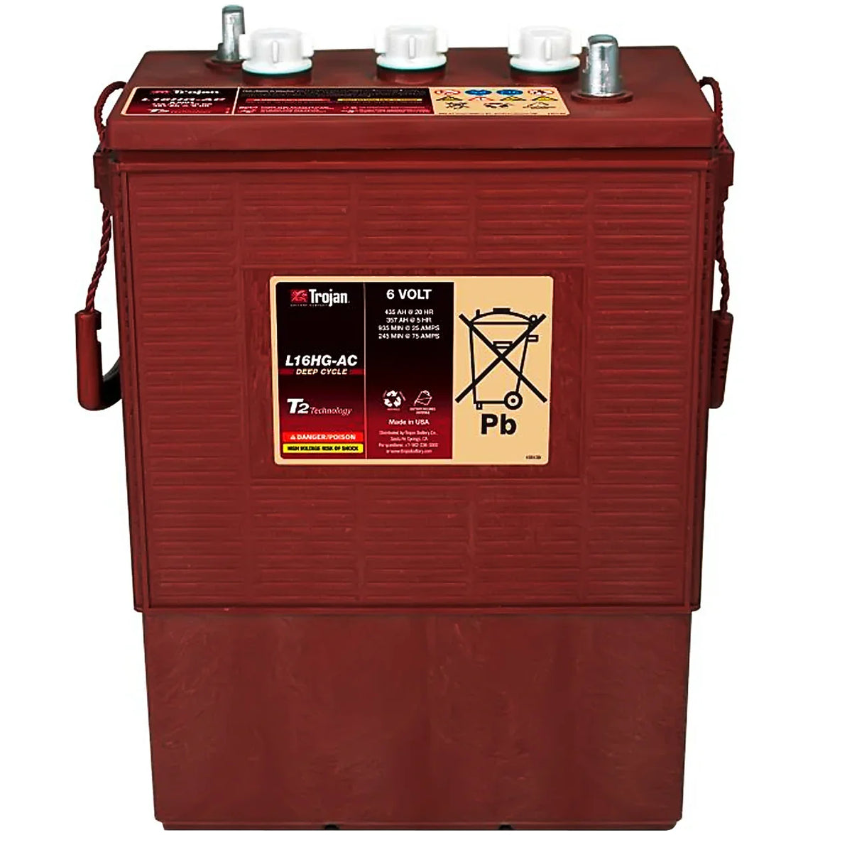 Trojan L16HG-AC 6V 435Ah Traktionsbatterie