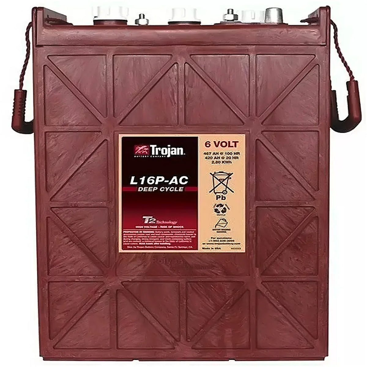 Trojan L16P-AC 6V 420Ah Traktionsbatterie