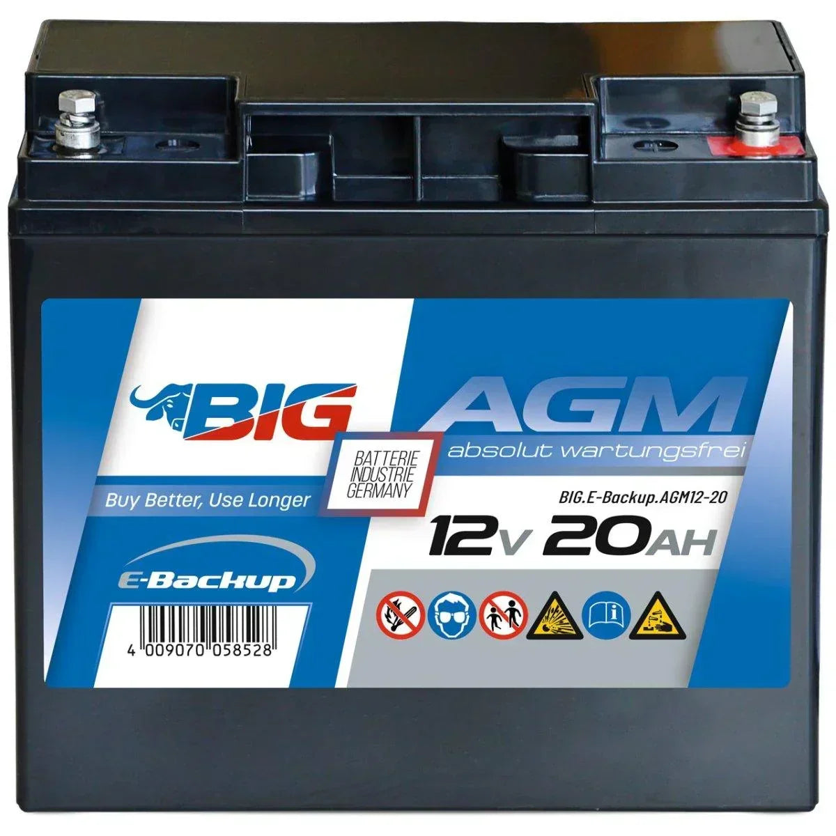 BIG E-Backup AGM 12V 20Ah USV Batterie