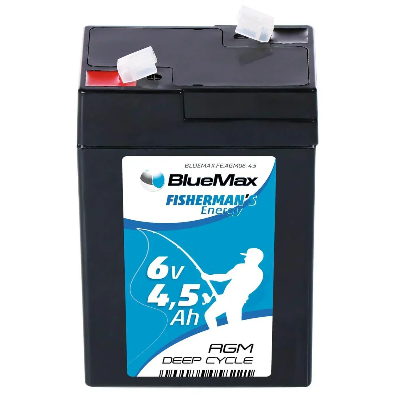 Versorgerbatterie BLUEMAX Fishermans Energy AGM 6V 4,5Ah Front