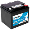 Versorgerbatterie BLUEMAX Fishermans Energy AGM 12V 40Ah Seite links