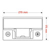 Versorgerbatterie BLUEMAX Fishermans Energy LiFePo4 Lithium 12V 75Ah technische Zeichnung oben