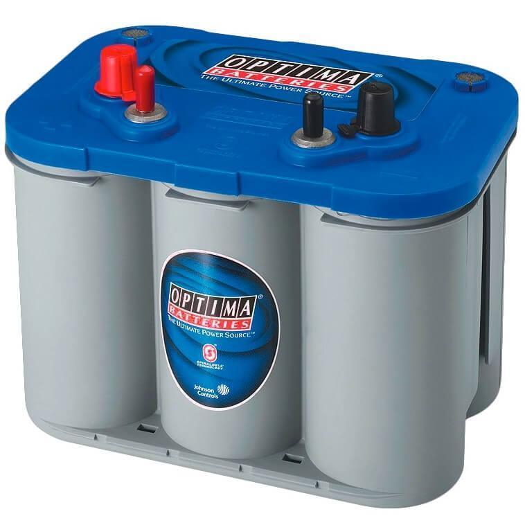Versorgerbatterie Optima Blue Top AGM BTDC4.2 12V 55Ah Seite rechts