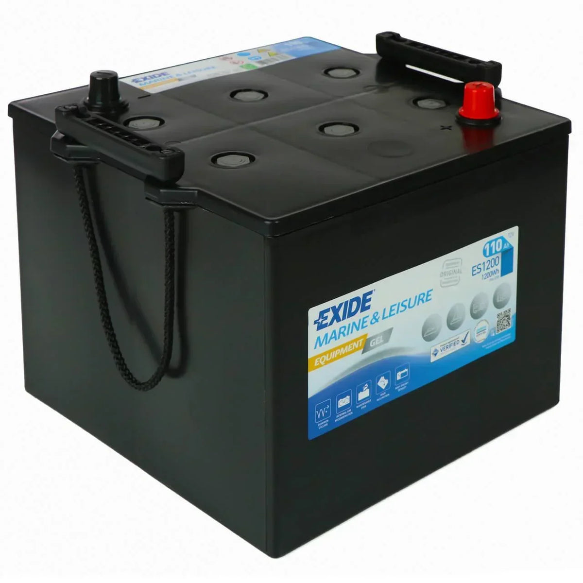 Versorgerbatterie Exide Marine & Leisure Equipment GEL ES1200 12V 110Ah Seite links