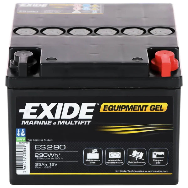 Exide EQUIPMENT GEL ES290 12V 25Ah 240A/EN Versorgerbatterie