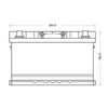 Adler Sunrise AGM 12V 120Ah C100 Versorgerbatterie