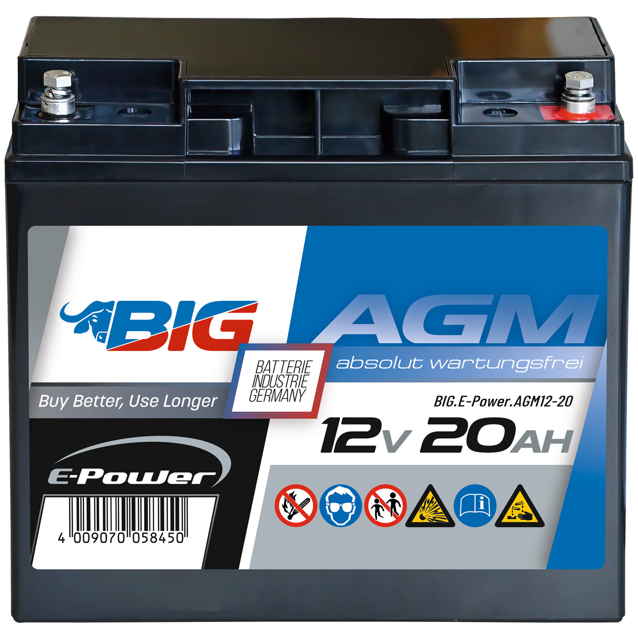 BIG E-Power AGM 12V 20Ah Batterie