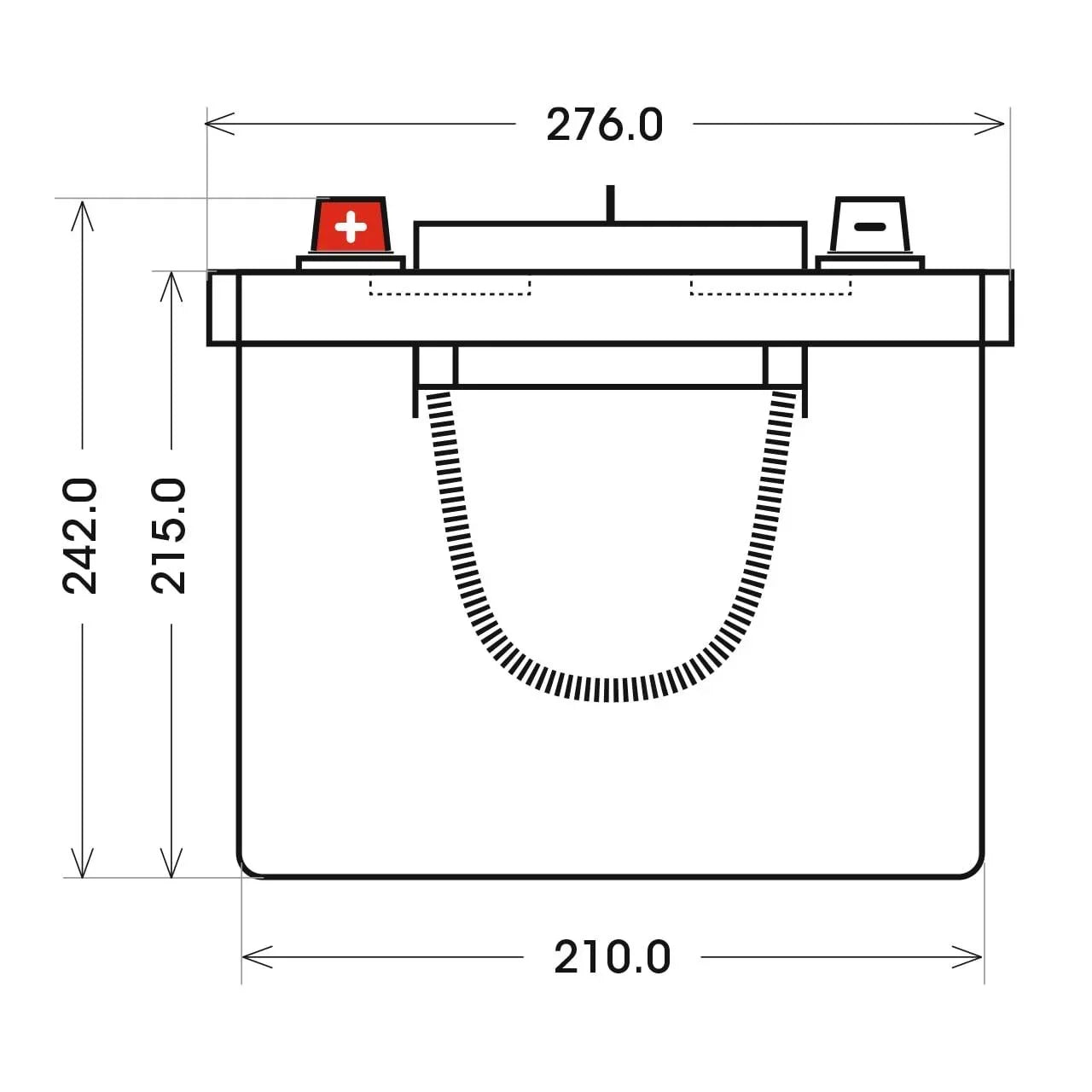 BIG Professional Solar DC 12V 260Ah C100 Versorgerbatterie