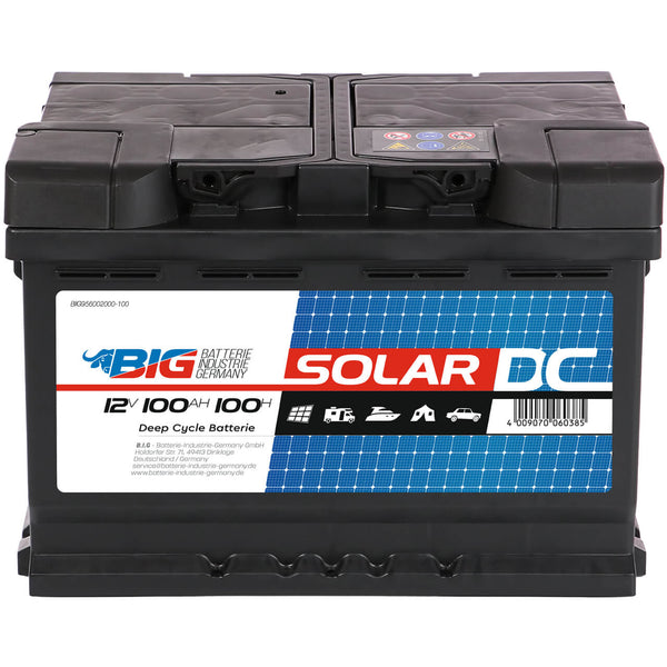 BIG Professional Solar DC 95602 12V 100Ah C100 Versorgerbatterie