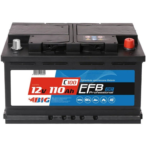 BIG Professional Solar DC EFB 12V 110Ah C100 Versorgerbatterie