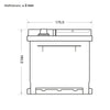 BIG Professional Solar DC EFB 12V 110Ah C100 Versorgerbatterie