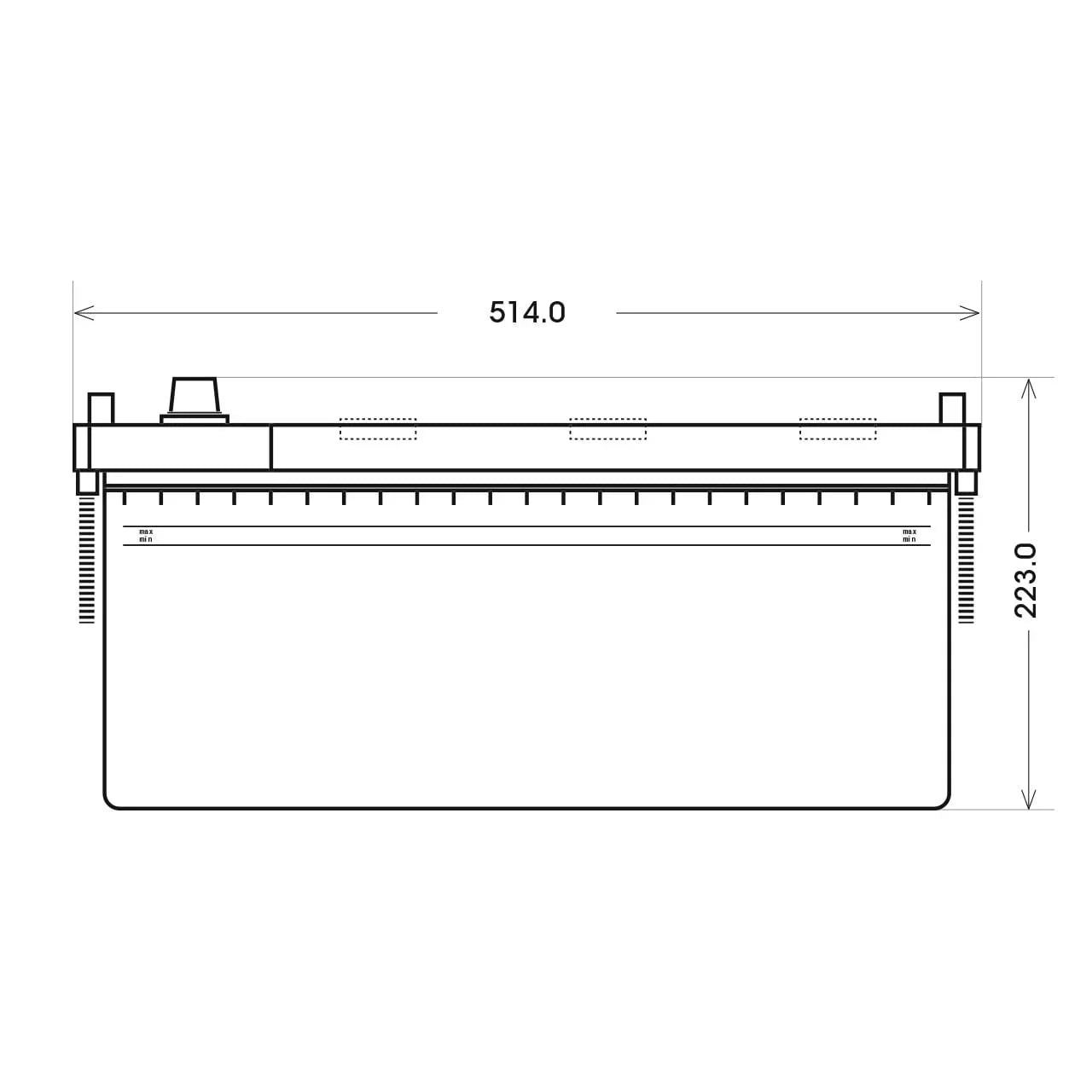 BIG GELTECH PRO GEL 12V 280Ah C100 Versorgerbatterie