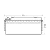 Versorgerbatterie Panther AGM 12V 180Ah technische Zeichnung Front