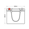 Versorgerbatterie Panther AGM 12V 180Ah technische Zeichnung Seite